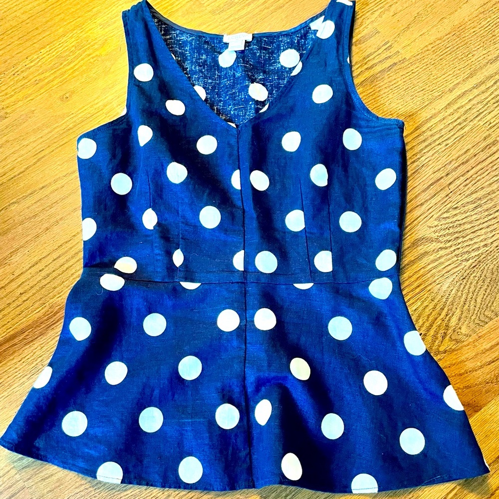Summer J. Crew peplum top